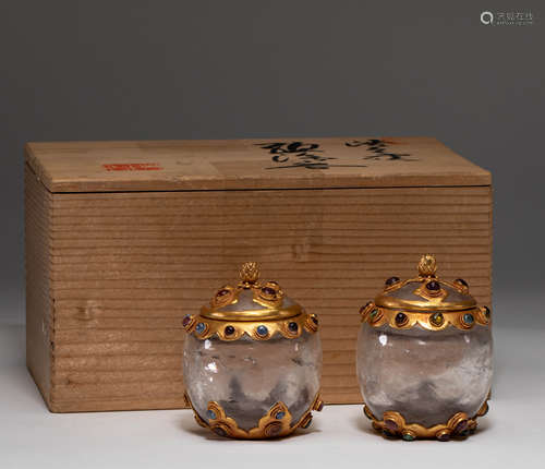 Chinese Liao Dynasty crystal sarira flask