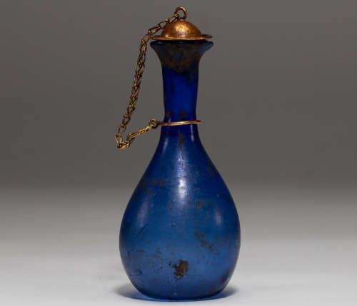 Chinese Liao dynasty glass sarira bottle