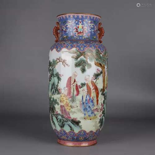 A fencai glaze mallet vase