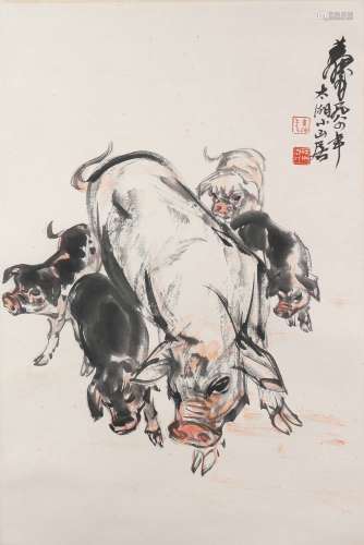 A Chinese painting animal