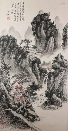 A Chinese painting landscape