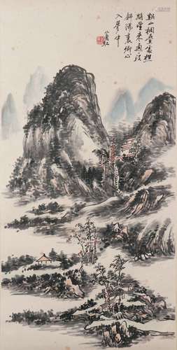 A Chinese painting landscape