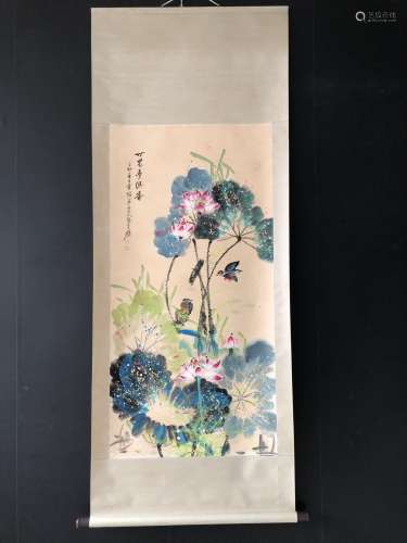 A Chinese painting lotus