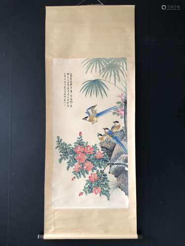 A Chinese painting flower and bird
