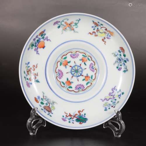 A porcelain plate