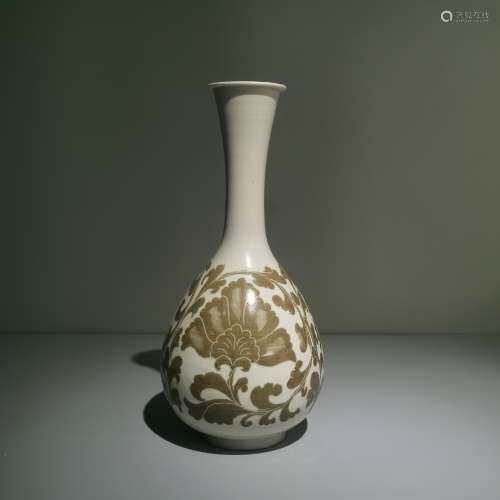 A carved jade vase