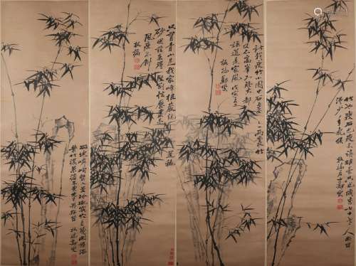Chinese painting bamboo