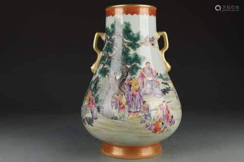 A fencai glaze zun vase