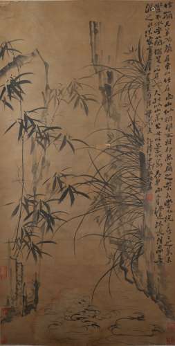 A Chinese painting bamboo