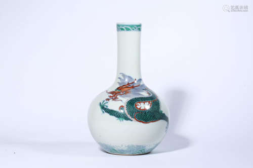 Doucai Dragon Small Tianqiuping, Qinglong Mark