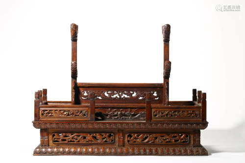 Huanghuali Carved Dragon Gaomingxiang Box
