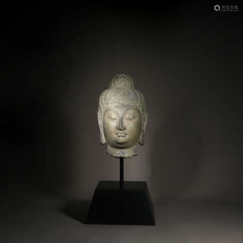 Stone Buddha head Statue