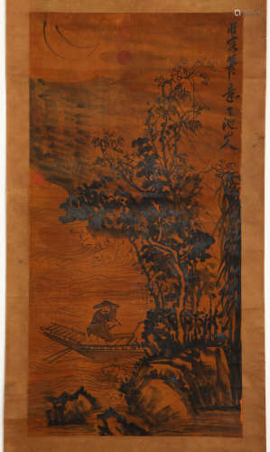 Chinese ink painting,
Xu Wei Character Hanging Scroll