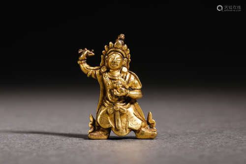 Gilt Bronze Dharma Protector