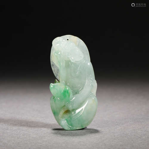 Jadeite Guanyin Jade Pendant