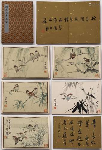Chinese ink painting,
Xu Beihong Flower and Bird Album