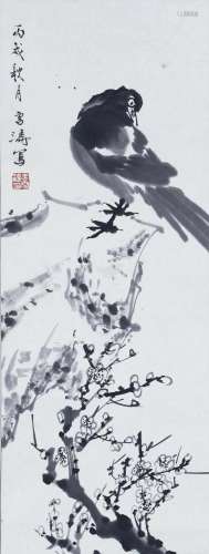 A Chinese Scroll Painting Signed Wang Xuetao