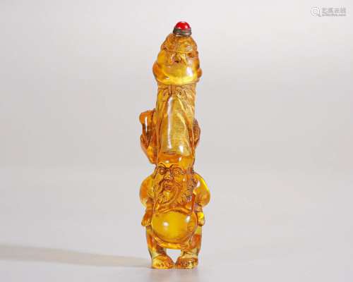 A Chinese Peking Glass Snuff Bottle Qing Dyn.