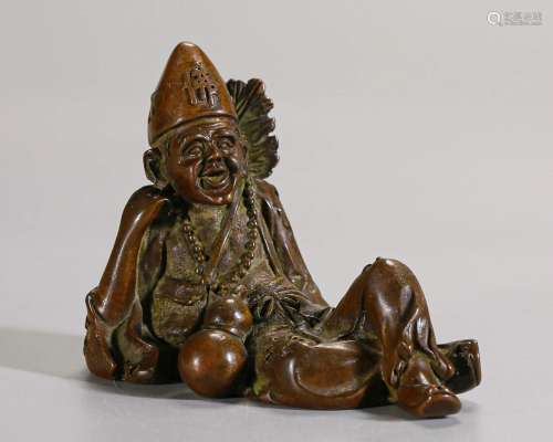 A Chinese Bronze Figure Qing Dyn.