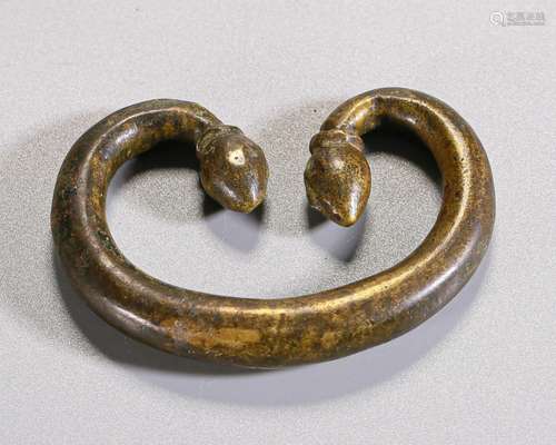 A Chinese Bronze Bangle Han Dyn.