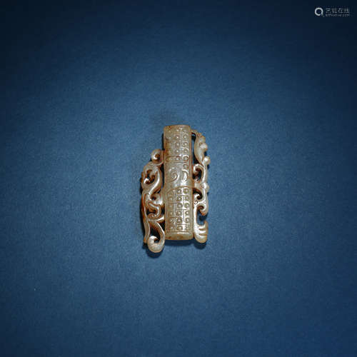 Han Dynasty,Hetian Jade Tube