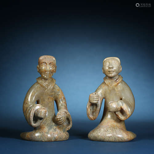 Han Dynasty,Hetian Jade Man