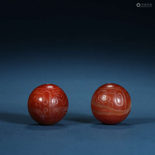 Han Dynasty,Agate Bead