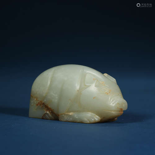 Han Dynasty,Hetian Jade Pig