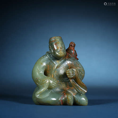 Han Dynasty,Hetian Jade Man