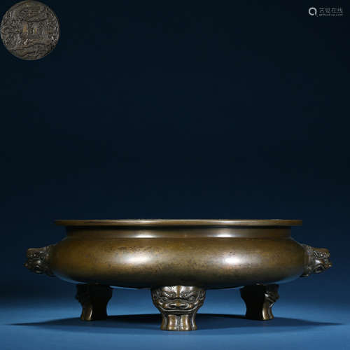 Ming Dynasty,Copper Incense Burner