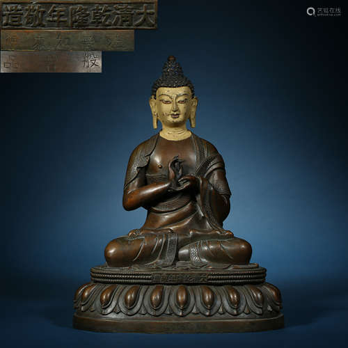 Qing Dynasty,Copper Buddha Statue of Six Buddha Building