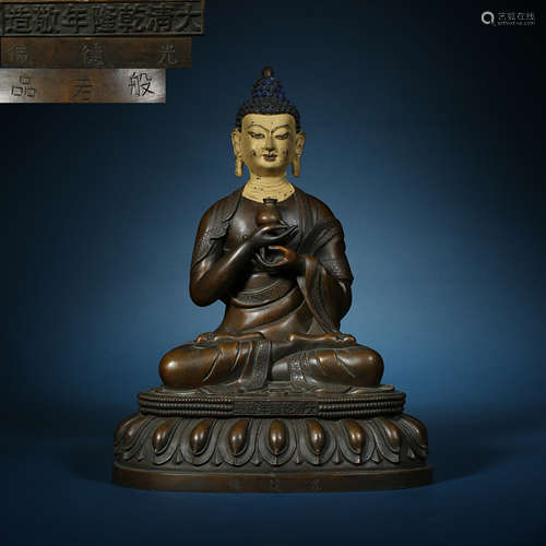 Qing Dynasty,Copper Buddha Statue of Six Buddha Building