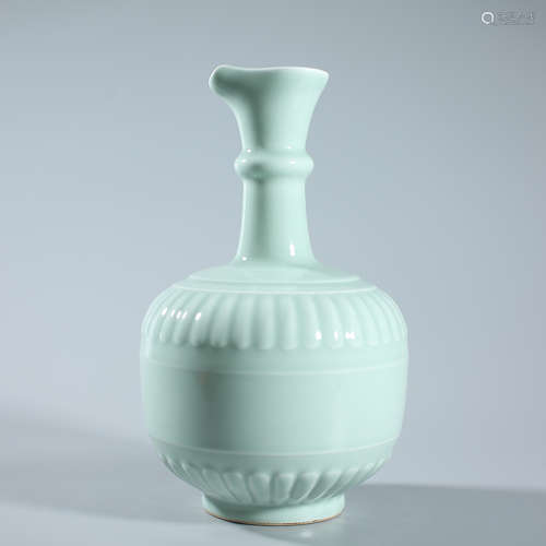 Green glazed bottle