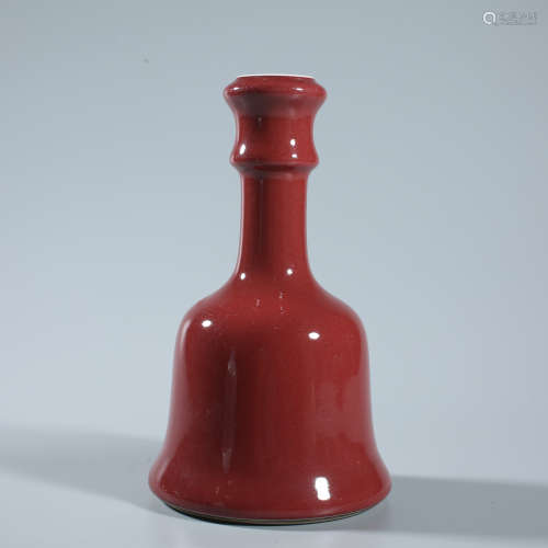 Red glazed bottle