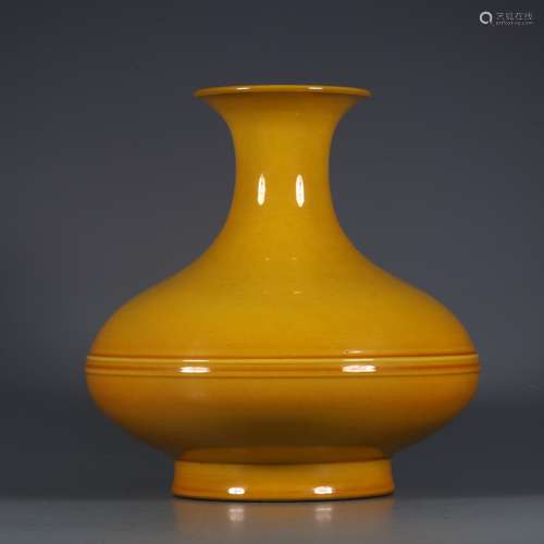 Yellow glaze bottle