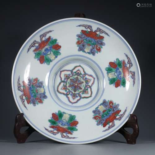 Doucai plate