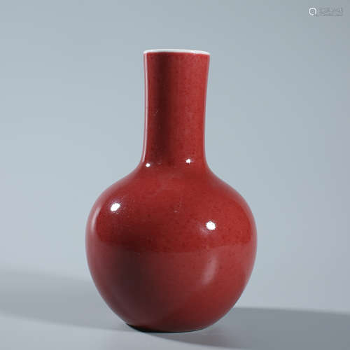 Red glazed celestial bottle