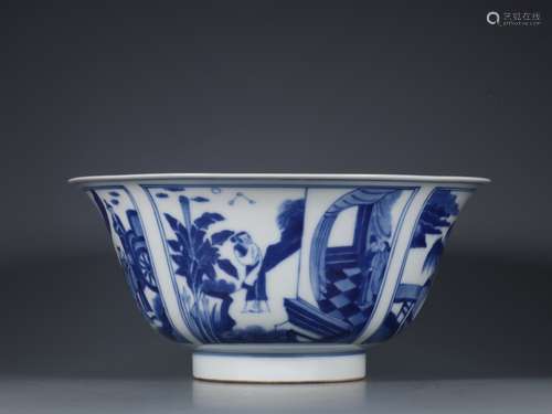 Blue and white bowl