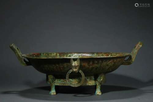 A Bronze large plate