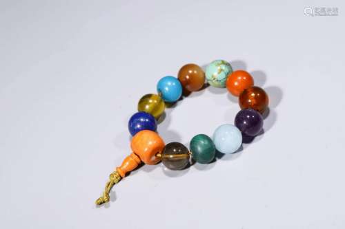 Qing Dynasty: A Duobao Beaded Bracelet