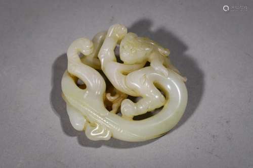 Ming: A Carved Jade Ornament