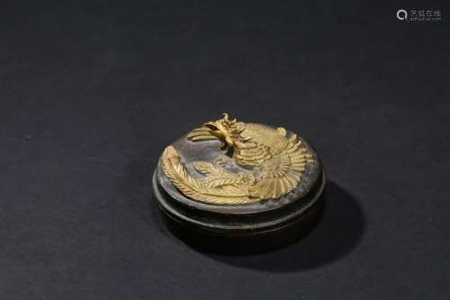Ming Dynasty: A Gilt Bronze Round Box