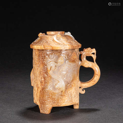 CHINESE HETIAN JADE CUP, HAN DYNASTY