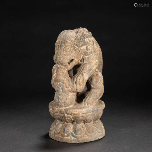 CHINESE BLUESTONE LION, SONG DYNASTY