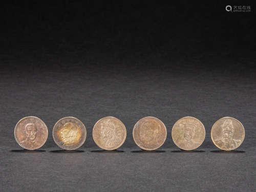 A GROUP OF CHINESE SILVER COINS