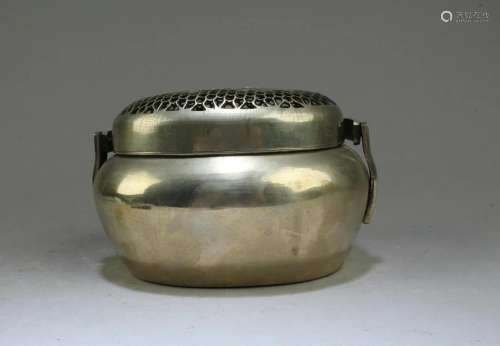 Antique Chinese Bronze Hand Warmer