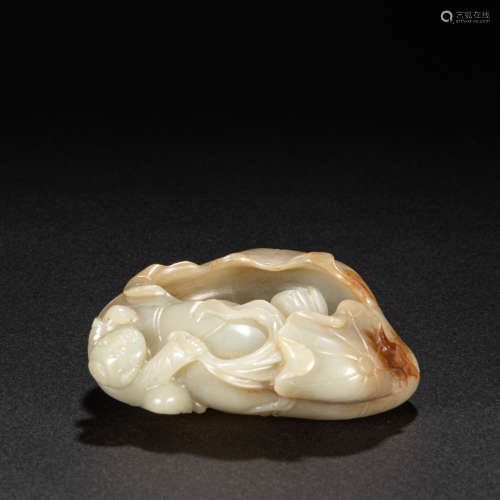 CHINESE HETIAN JADE BRUSH WASH, QING DYNASTY