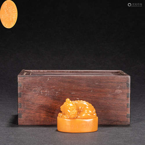 CHINESE TIAN HUANG STONE SEAL, QING DYNASTY