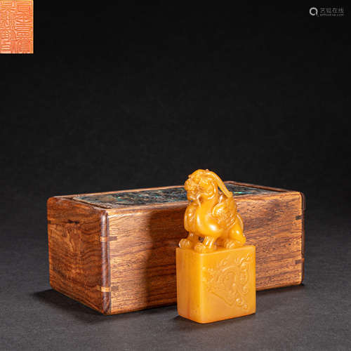 CHINESE TIAN HUANG STONE SEAL, QING DYNASTY