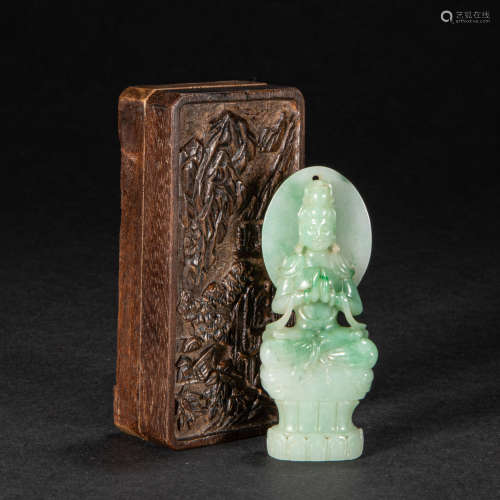 CHINESE JADE GUANYIN, QING DYNASTY